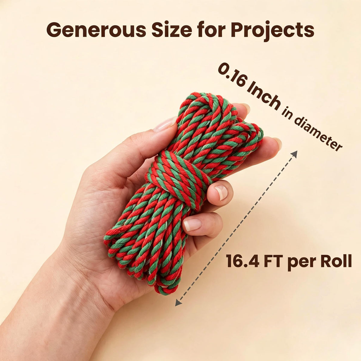 Self Finishing Needlepoint Cording 9 Colors Two Tone Twisted Cord Trim 0.16 Inch x 16.4 FT Needlepoint Finishing - 9PCS
