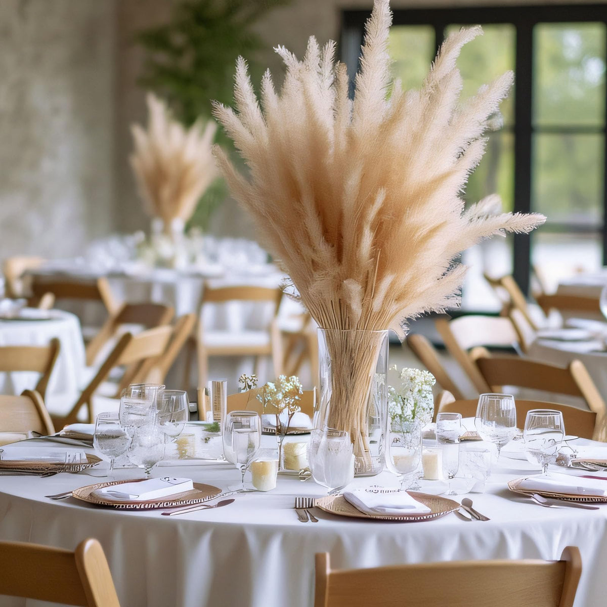 6 Pack 108 Inch Tablecloths Round White Table Cover