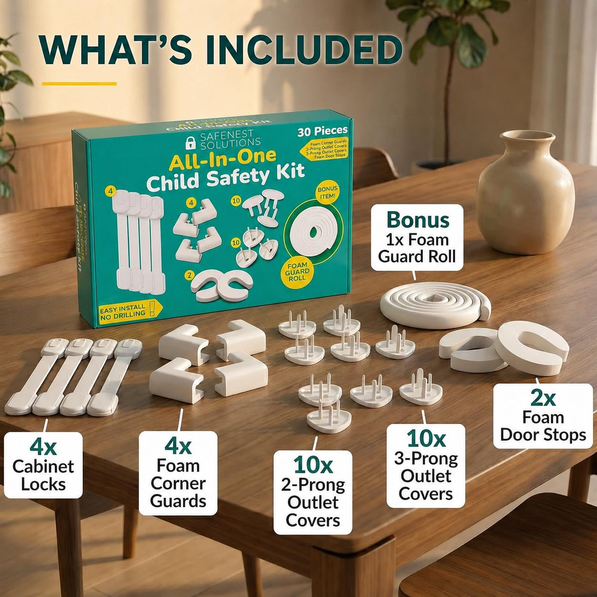 Proofing Kit & Daycare, No Drilling, All-in-One