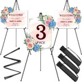 63" Easel Stand for Display, 3 Pack Portable Foldable Metal Easel