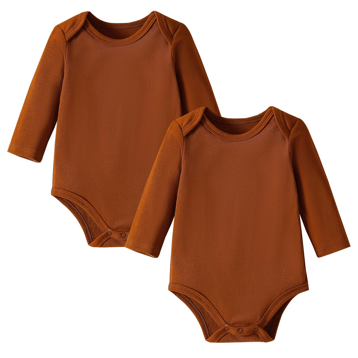 Baby Ribbed Bodysuit 2PCS Viscose from Bamboo Long Sleeve Onsies