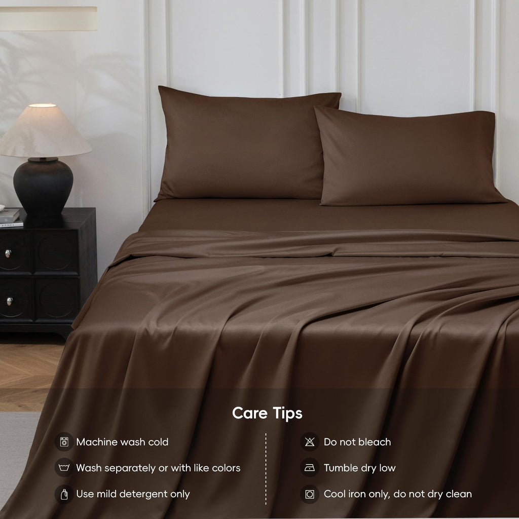 Duvet Cover Set Extra Long Staple Cotton Luxury Cooling Bedding