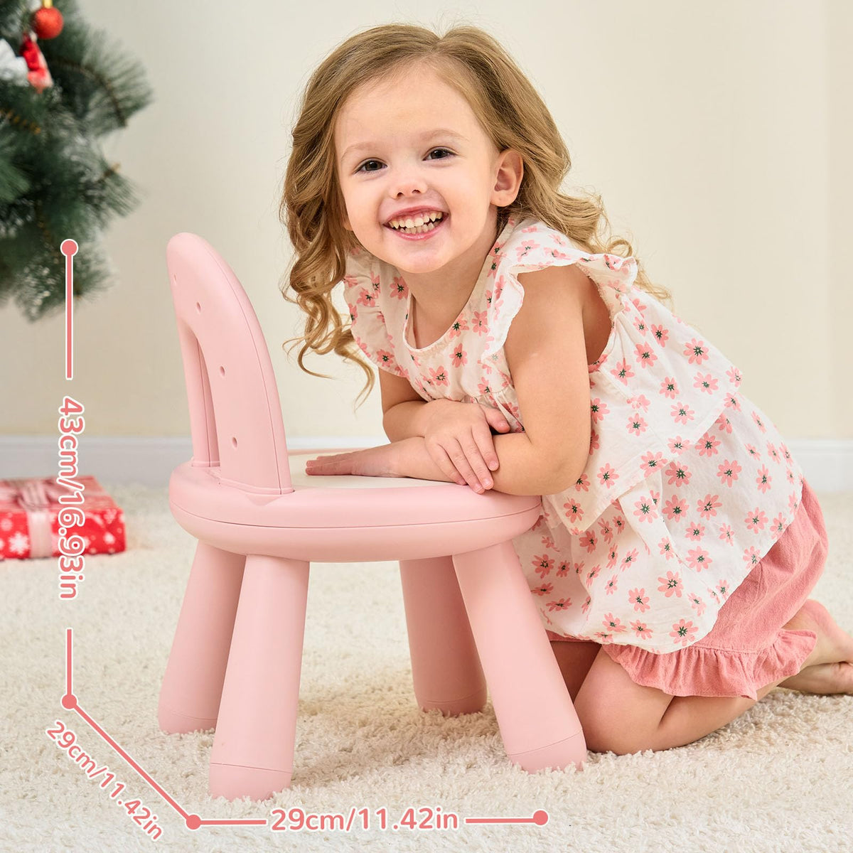 Toddler Chair, Ergonomic Kids Chair, Chair for Kids, Pink