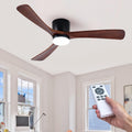52-Inch Low-Profile Ceiling Fan with Integrated Light and Remote Control