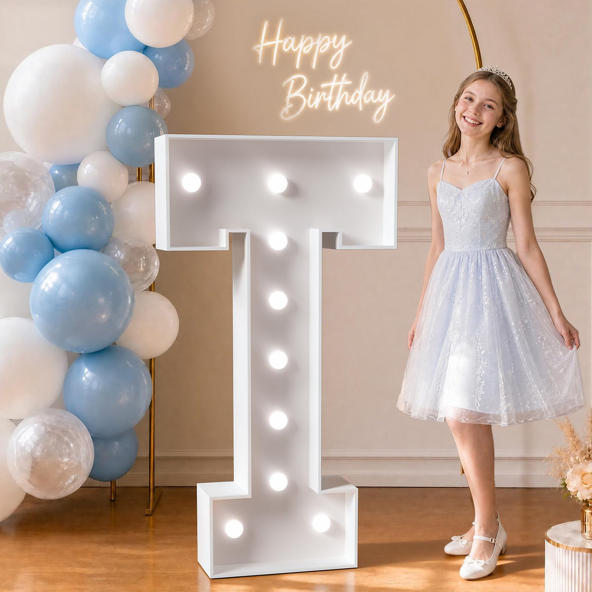 Marquee Letters 4 Feet Tall Large Light up Letters T for Decor