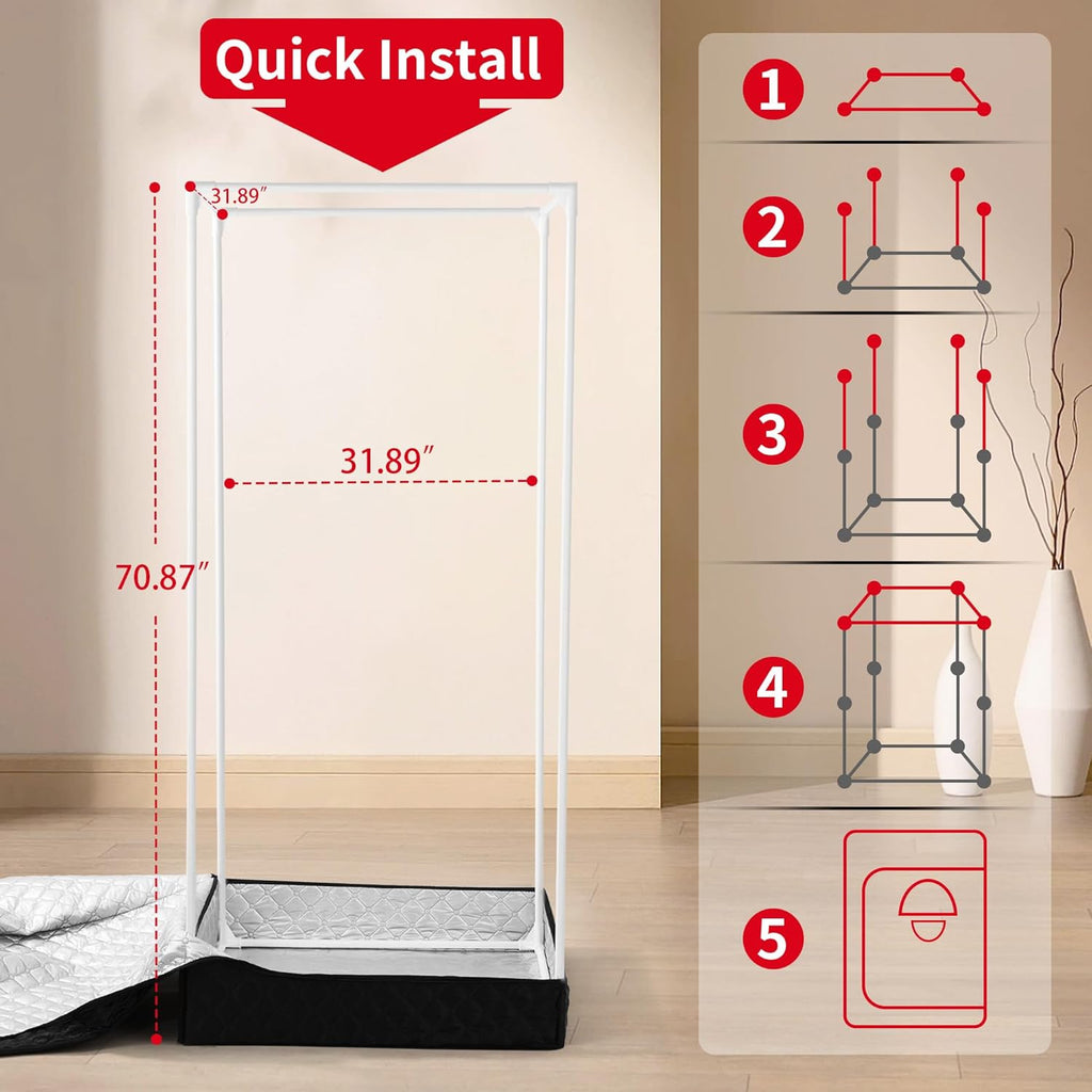 Portable Steam Sauna for Home,Personal Steam Room,Sauna Box,Home Sauna,Steam Sauna Tent for Steam Detox Relaxation Spa