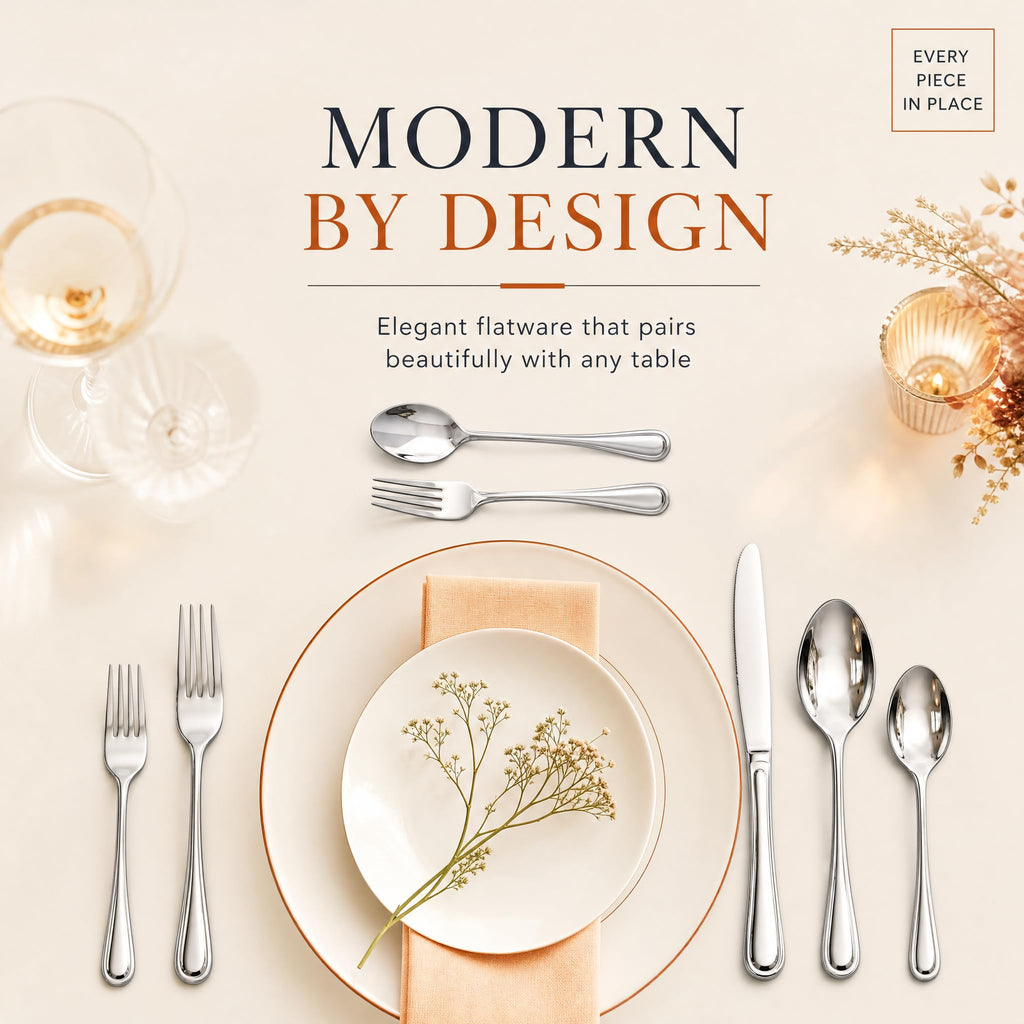 Silverware Set for 12,60 Piece Heavy Duty Cutlery Set