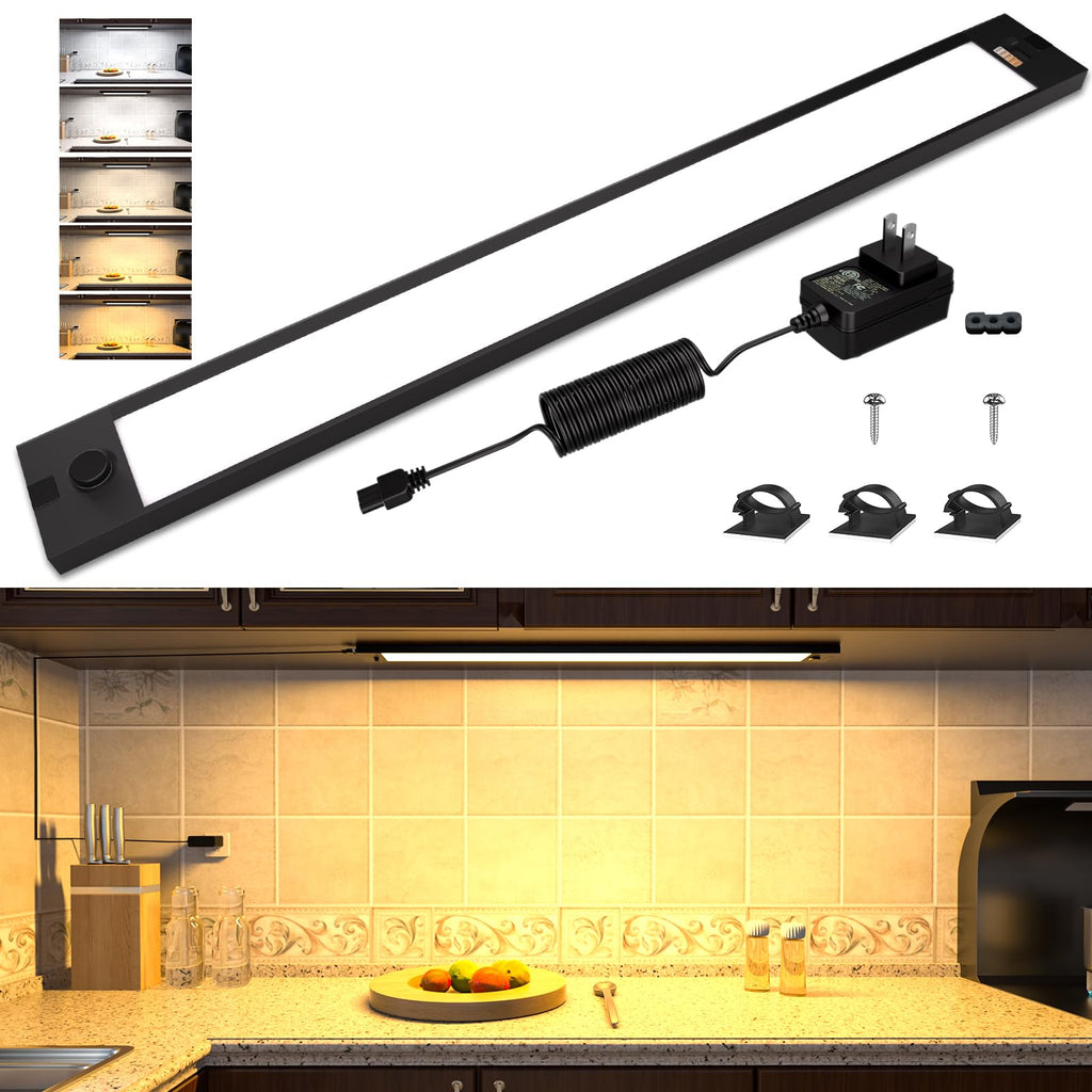 24 inch Under Cabinet Lighting, Dimmable Counter Lights