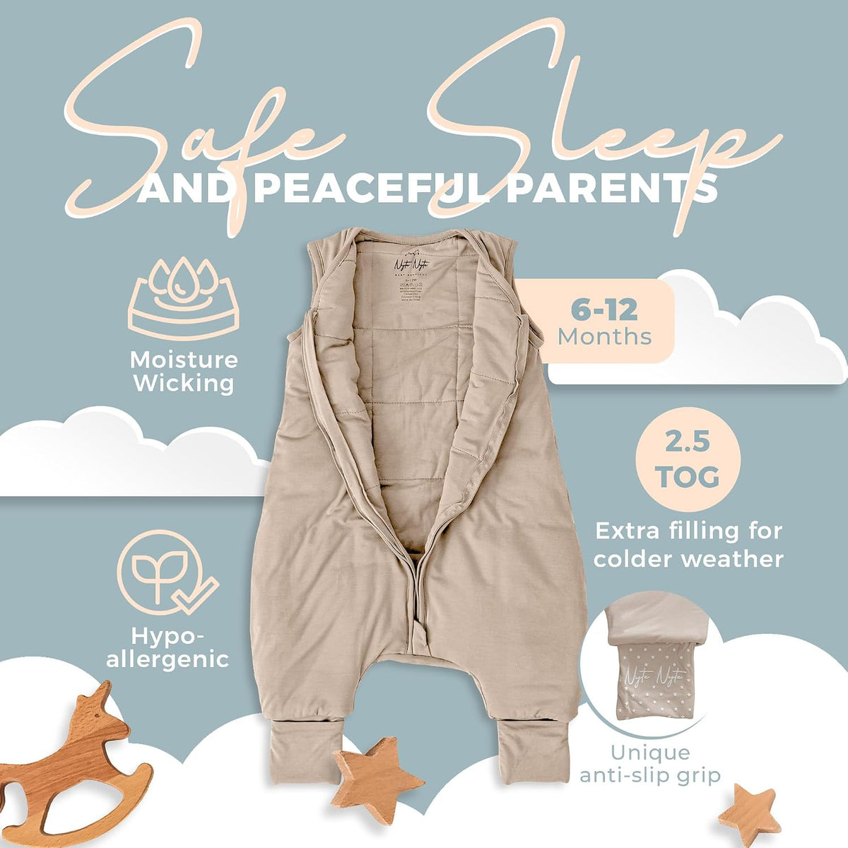 Toddler Sleep Sack Sleeveless Wearable Blanket