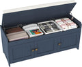 41.3" Shoe Bench with Lift Top Storage, Entryway Bench with Cushioned Seat, Wooden End of Bed Bench, Shoe Cabinet