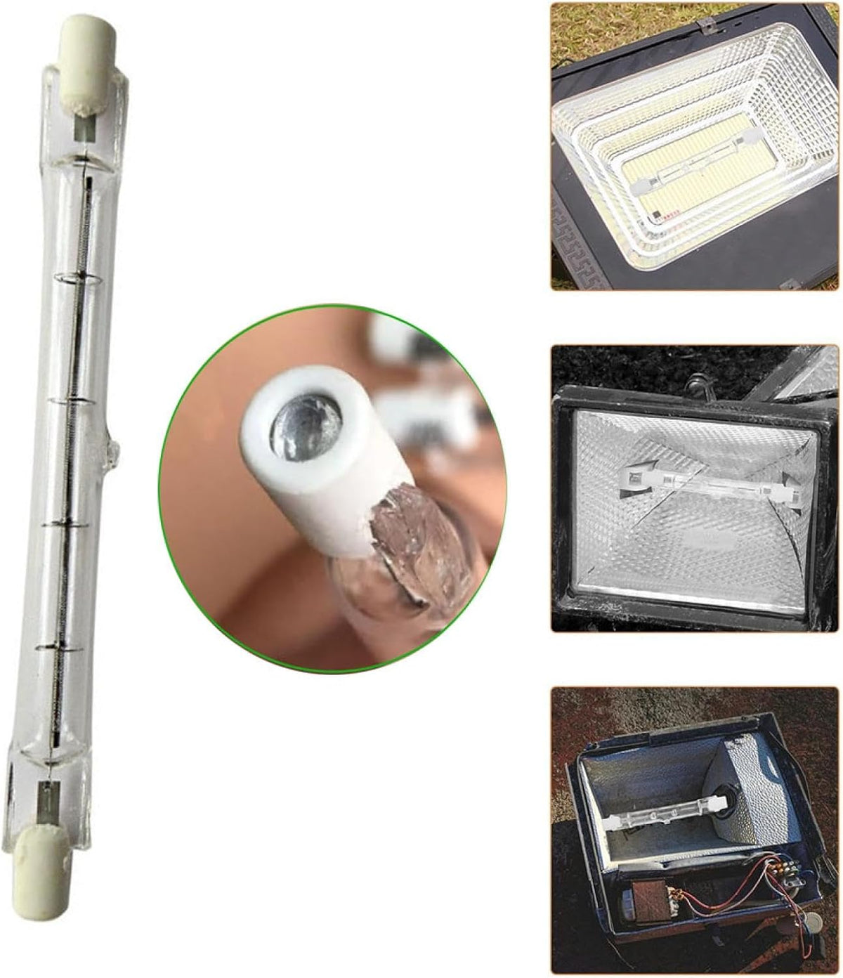 R7S Halogen Bulb 78Mm 100W Dimmable R7S Halogen Light Bulbs 254Mm 1500W J Type T3 118Mm 200W Double Ended R7S Linear