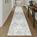 2x12 Blue Neutral Runner Rug