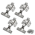 4 Pack 26mm Soft Close Cabinet Hinges, 90° Inset Cupboard Hinges