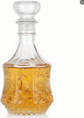 Liquor Decanter,Lead-Free Glass Decanter with Airtight Stopper