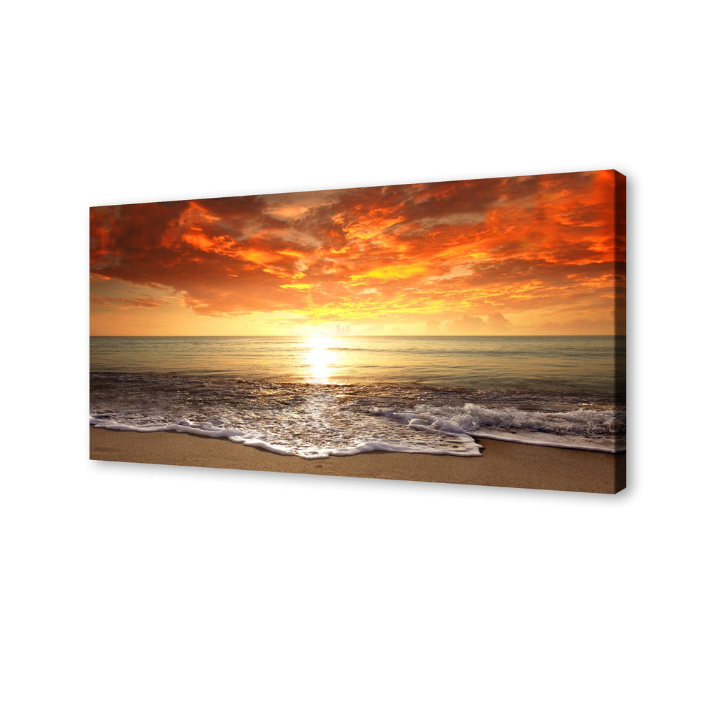 Canvas Prints Wall Art Sunset Ocean Beach Pictures Photo Paintings Bedroom Home Decorations Modern Stretched