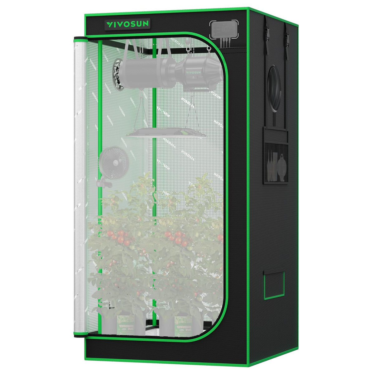 PRO Grow Tent 32"x32"x 63" Reflective Mylar Indoor Grow Tents