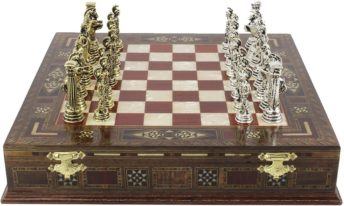 Inches Custom Chess Set - Personalized Chess Set - Gift Idea for Son, Husband, Father and Anyone for Birthday - Set of 32