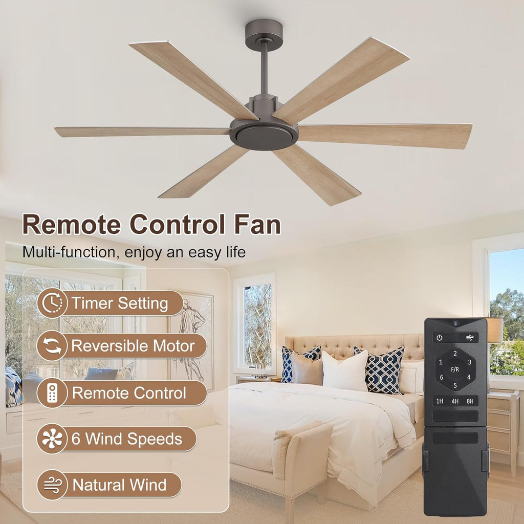 60" Ceiling Fan, No Light