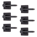 6-Pack Tuscan Bronze Contemporary Interior Passage Straight Door Lever - Keyless Oil Rubbed Bronze Finish Non-Locking