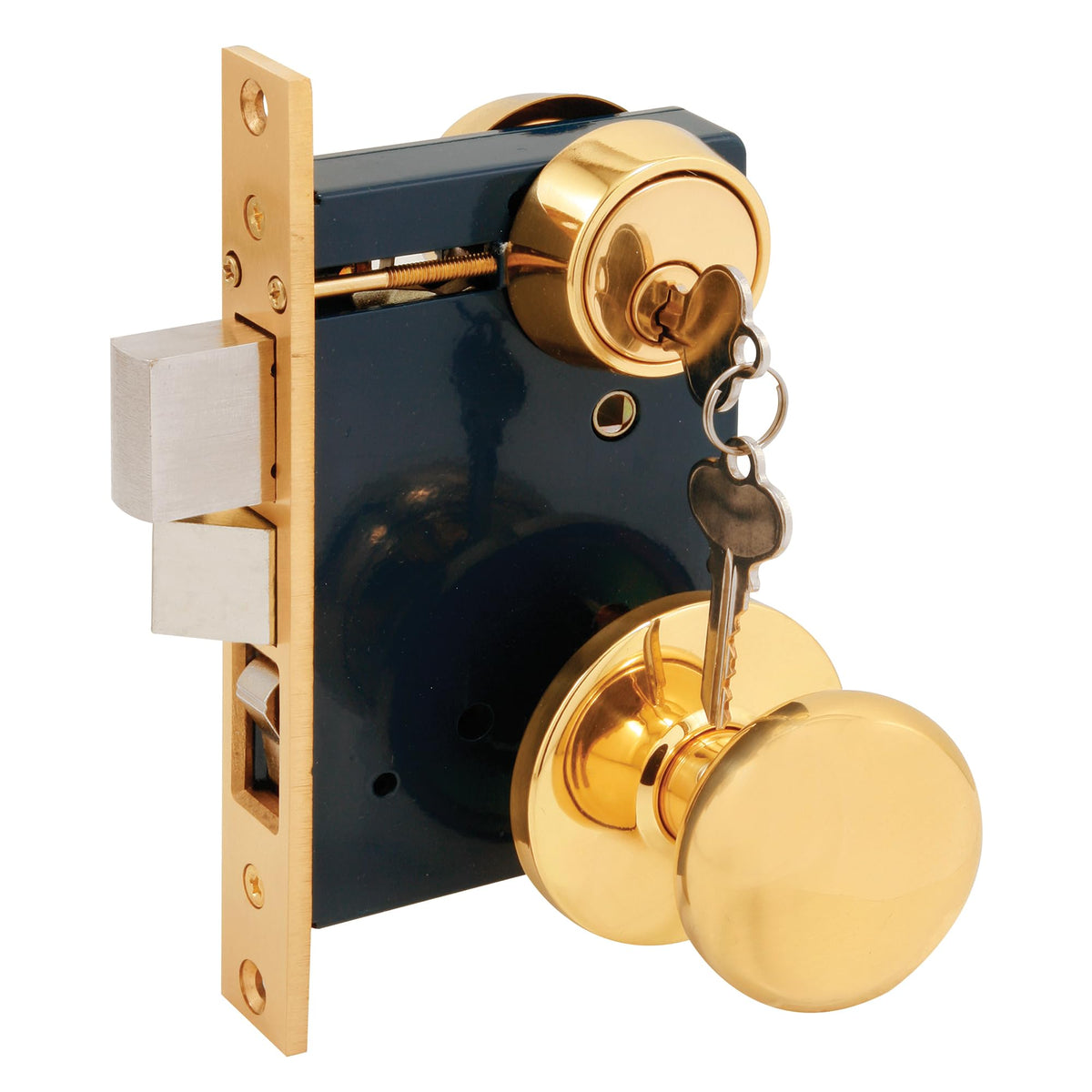 SE 27580 2-1/2 in. Backset, Entrance Mortise Lockset, Wrought Solid Brass, Right Handed (Single Pack)