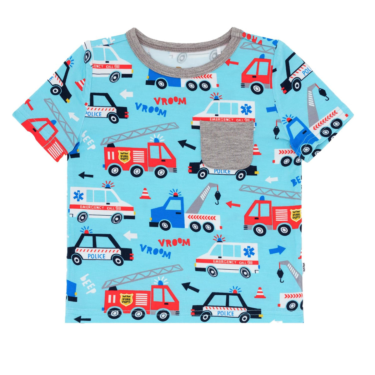 Short Sleeve Relaxed Pocket T-Shirt, Viscose from Bamboo, Toddler Girls & Boys Shirts, Toddler Clothes, to The