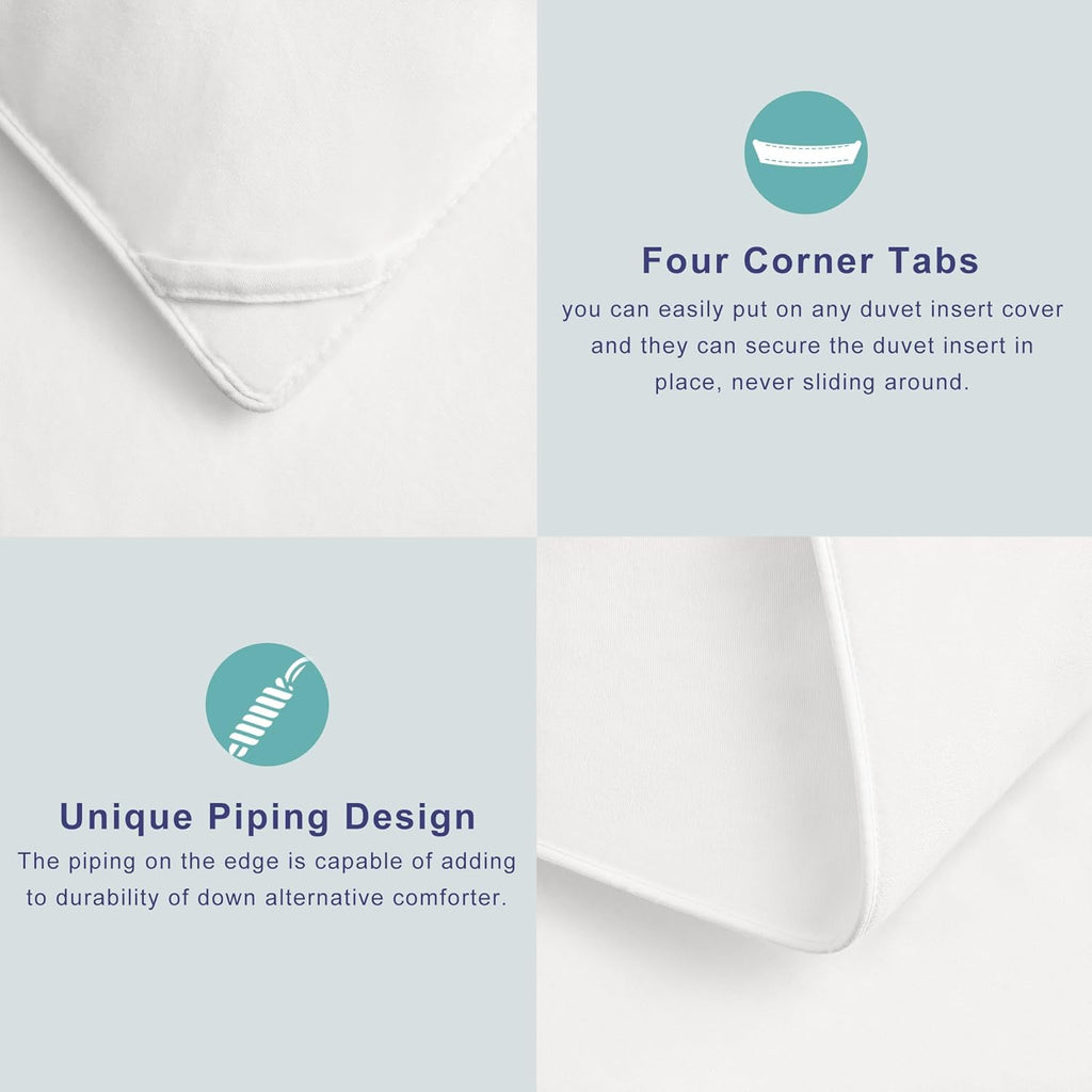 Duvet Insert Comforter,100% Cotton Shell