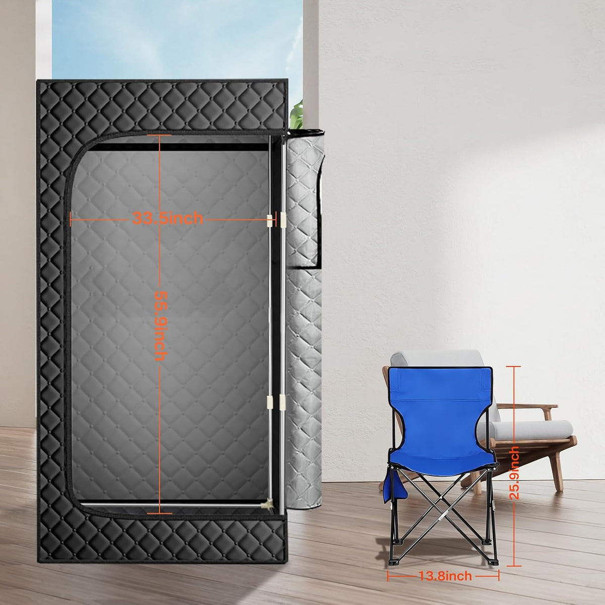 Sauna Box,Portable Steam Sauna Tent for Home,Personal Sauna Room with Remove Control,at Home Sauna Full Body,1200W 3L