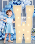 4FT Plastic Marquee Letters W Light Up Number Quick Assembly ToolFree