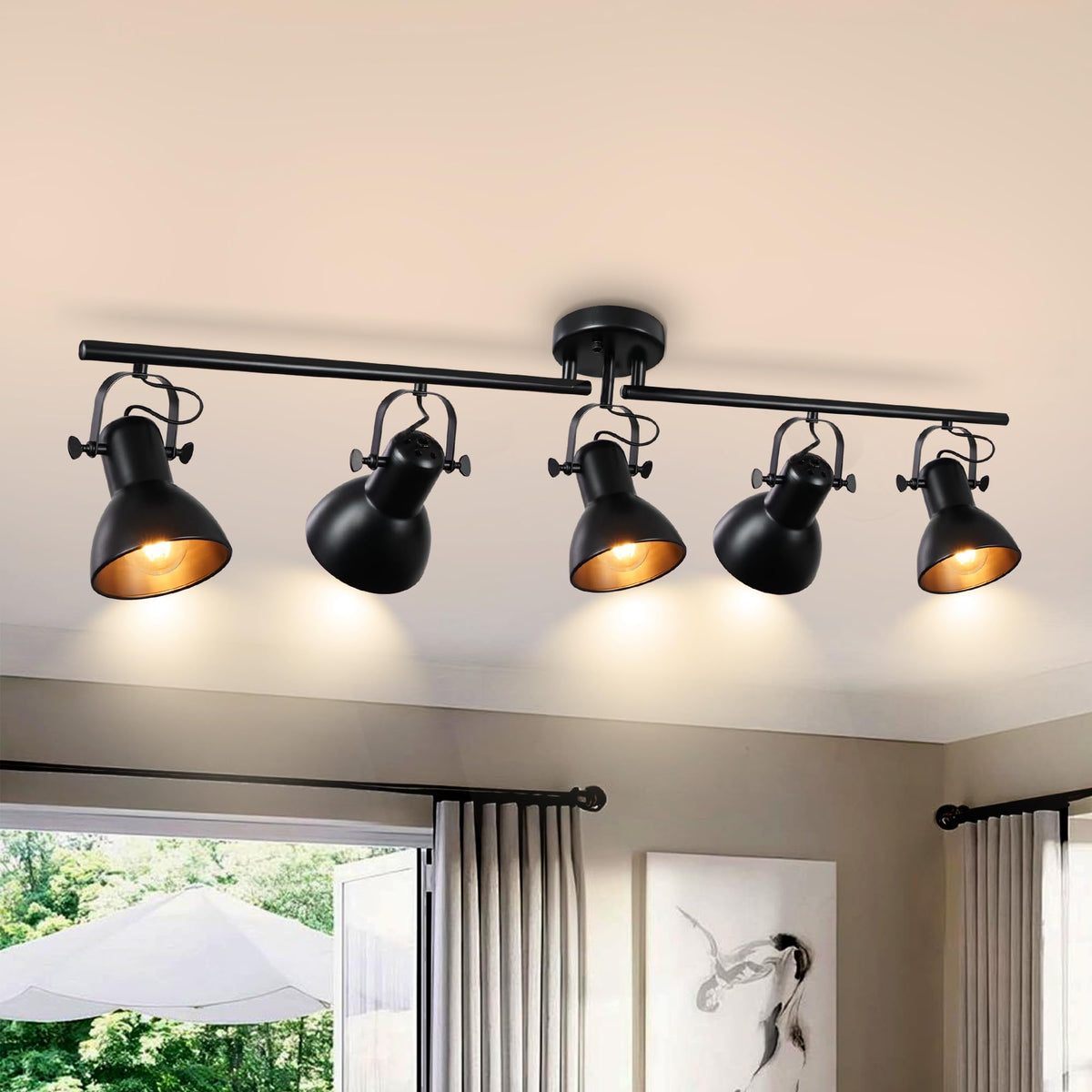 Track Lighting Fixtures Ceiling Black Track Lights 47.24"