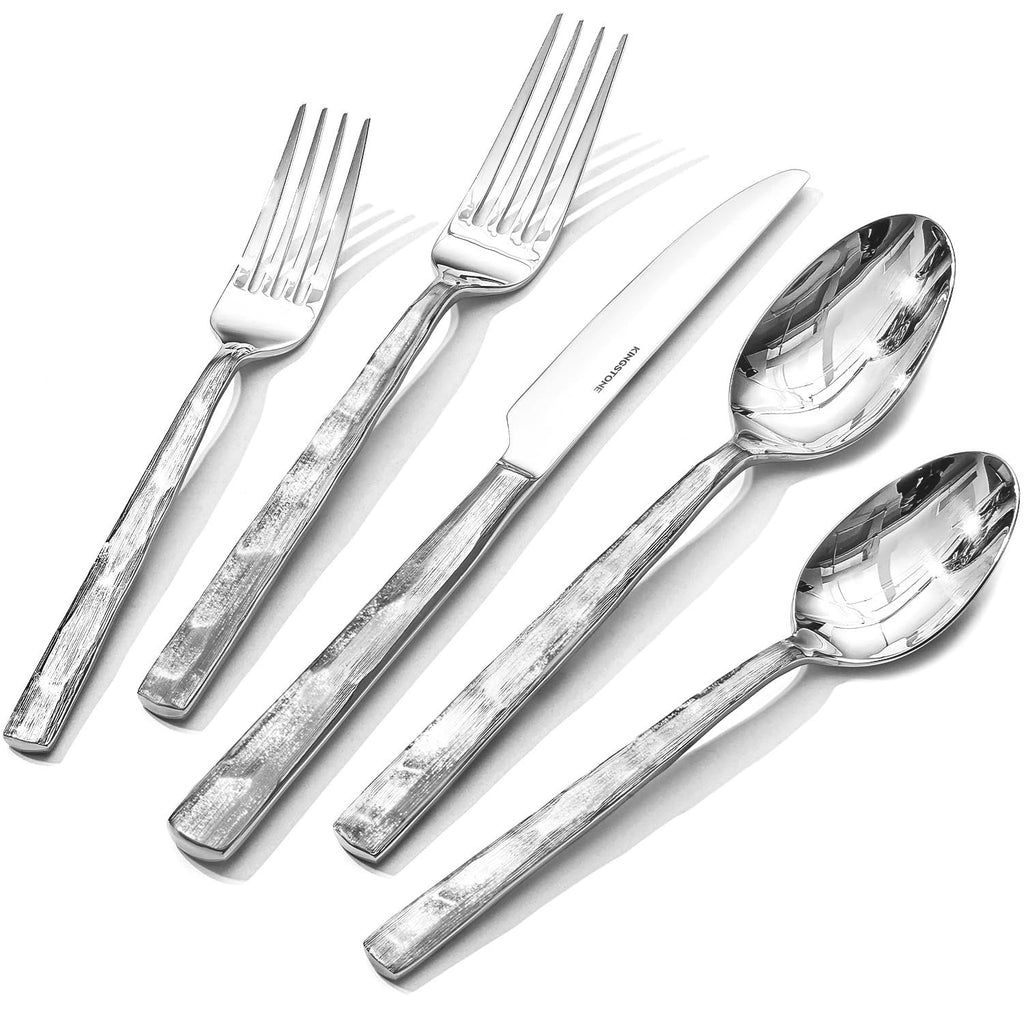 40-Piece Silverware Set, 18/10 Stainless Steel Flatware Set for 8