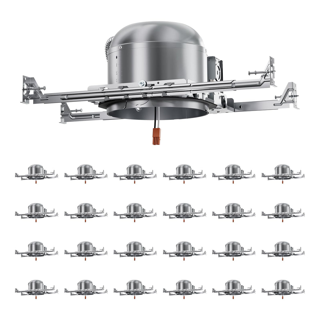 24 Pack 6 Inch Recessed Lighting Housing,Can Light Housing
