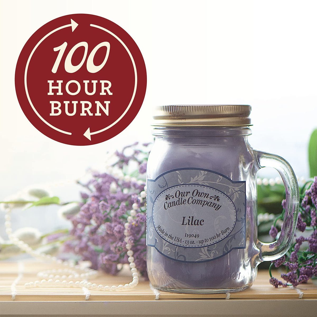 Mulled Cider Candle, Soy Blend, 13 oz Jar