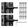 Heavy-Duty Self-Closing Gate Hinges, 90-Degree Adjustable Heavy-Duty Gate Hinges for Metal/PVC/Vinyl/Wood Fences