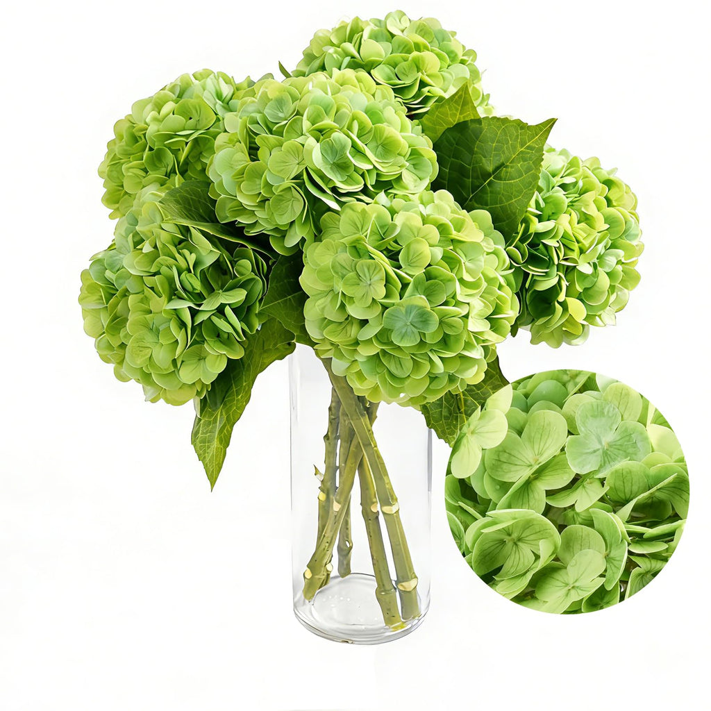 3Pcs Real Touch Artificial Hydrangeas 21" Latex Faux Hydrangea Stems for Vases, Wedding Centerpieces, Home Decor