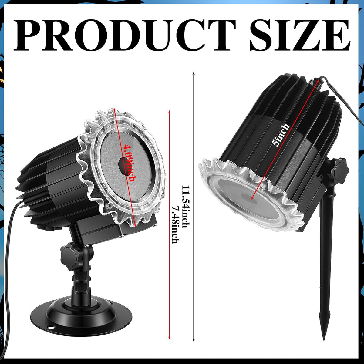 Christmas Nativity Projector Light Outdoor Rotating LED Flood Light