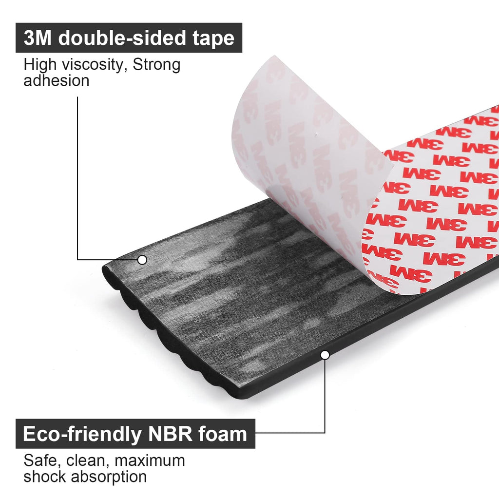 Upgraded Baby Proofing Edge Corner Protector, 16.4ft Edge Guards Padding with 3M Adhesive, Extra-Wide Soft Rubber