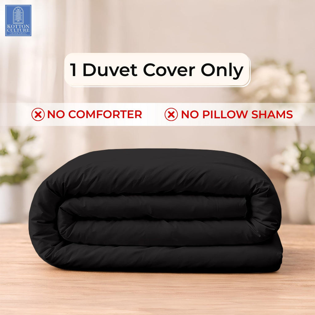 1 Pc Twin Size Duvet Cover Only 100% Egyptian Cotton - Luxury 1000 Thread Count Hotel Quality, Soft, Breathable