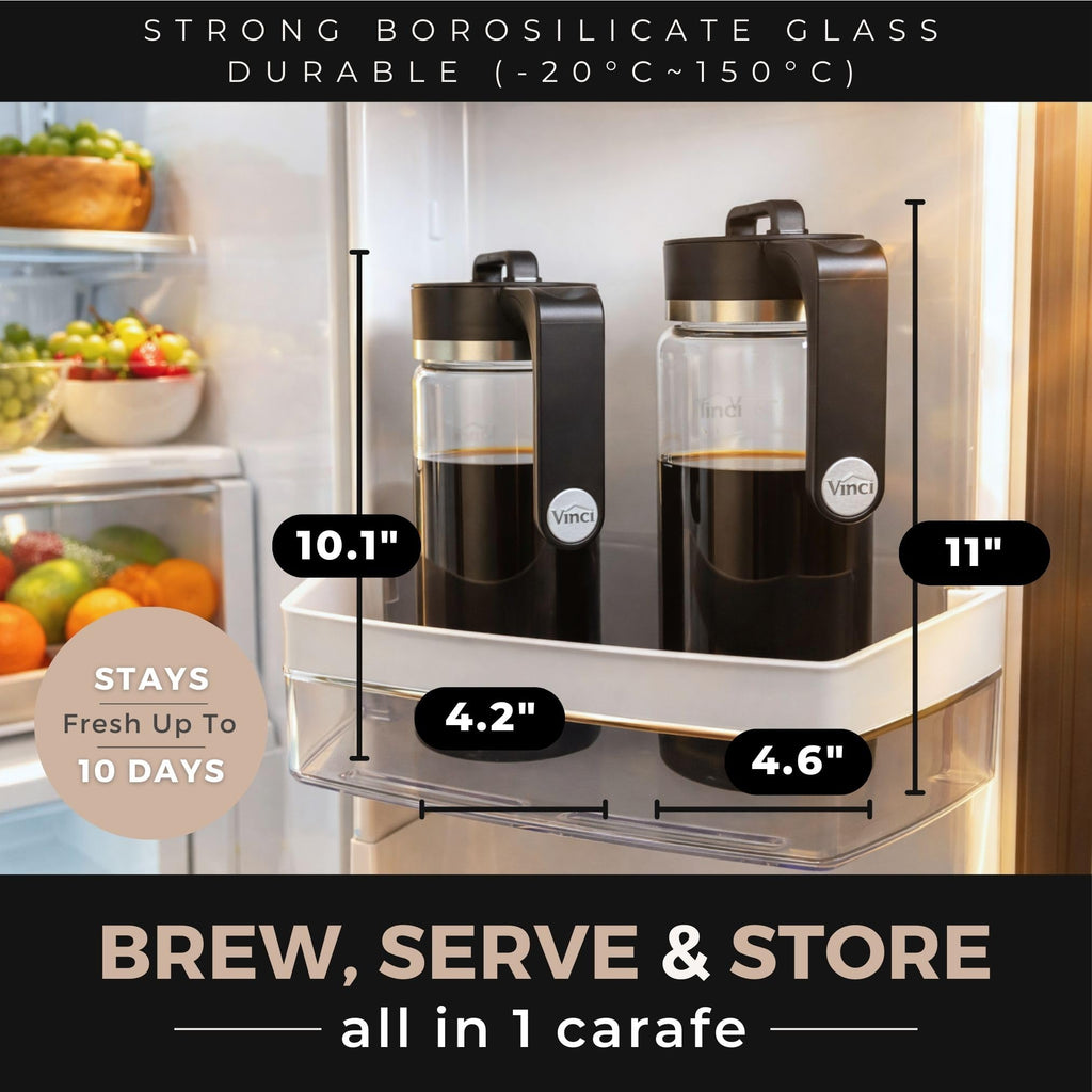 Express Electric Cold Brew Coffee Maker, 10-Minute Fast Brewer (47oz)