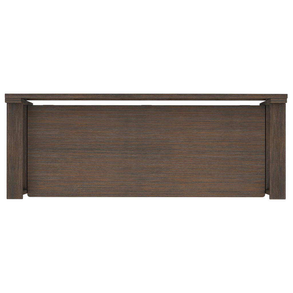 Amherst 48" Wide Solid Wood Storage Bench in Farmhouse Brown