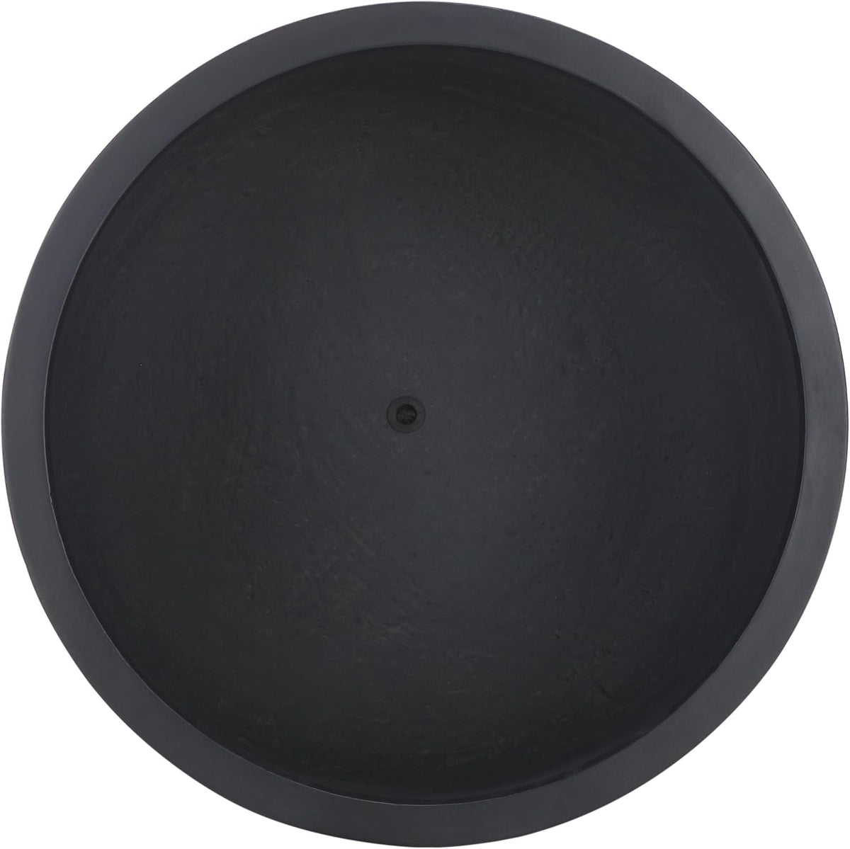 Outdoor - Nardo Black Cement Ficonstone Planter Pot with Drainage Hole, Frost Resistant Garden Planter , Deck