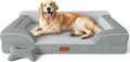 Extra Large Dog Bed, Orthopedic Dog Bed with Cooling Gel Memory Foam