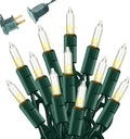 Christmas Mini String Lights, 60FT 300 Incandescent Green Wire Fairy Lights UL Certified Christmas Decorations for