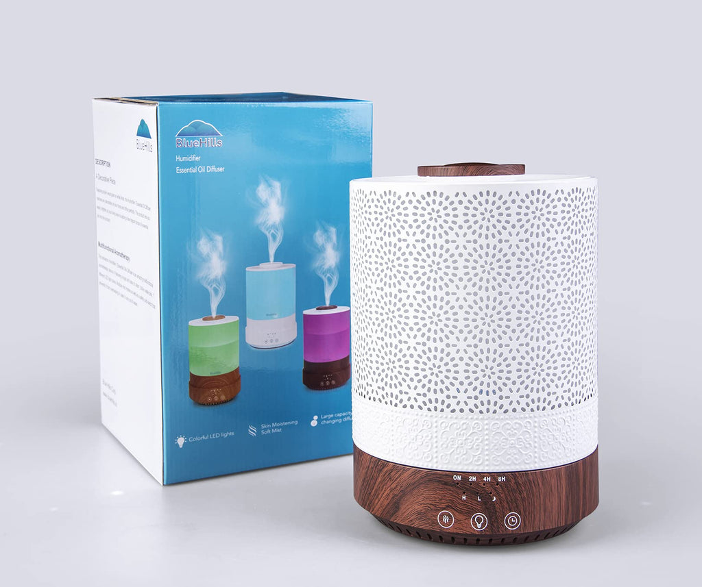 2500 ML Premium XL Large Essential Oil Diffuser Décor Dark Wood