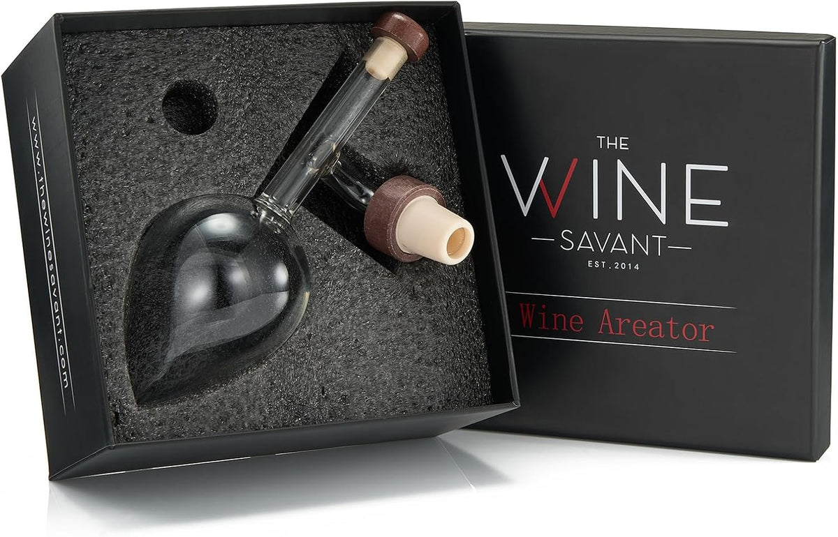 Italian Wine Aerator Pourer, In-Bottle Drip-Free Decanter Red & White Wine