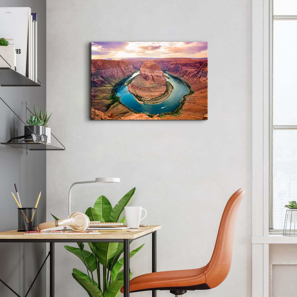 Horseshoe Bend Grand Canyon Canvas Wall Art National Park Wall Decor Living Room Modern Nature Canyon Scenery