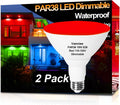 PAR38 Outdoor Flood Light Bulb Red Dimmable Waterproof 15W 120V
