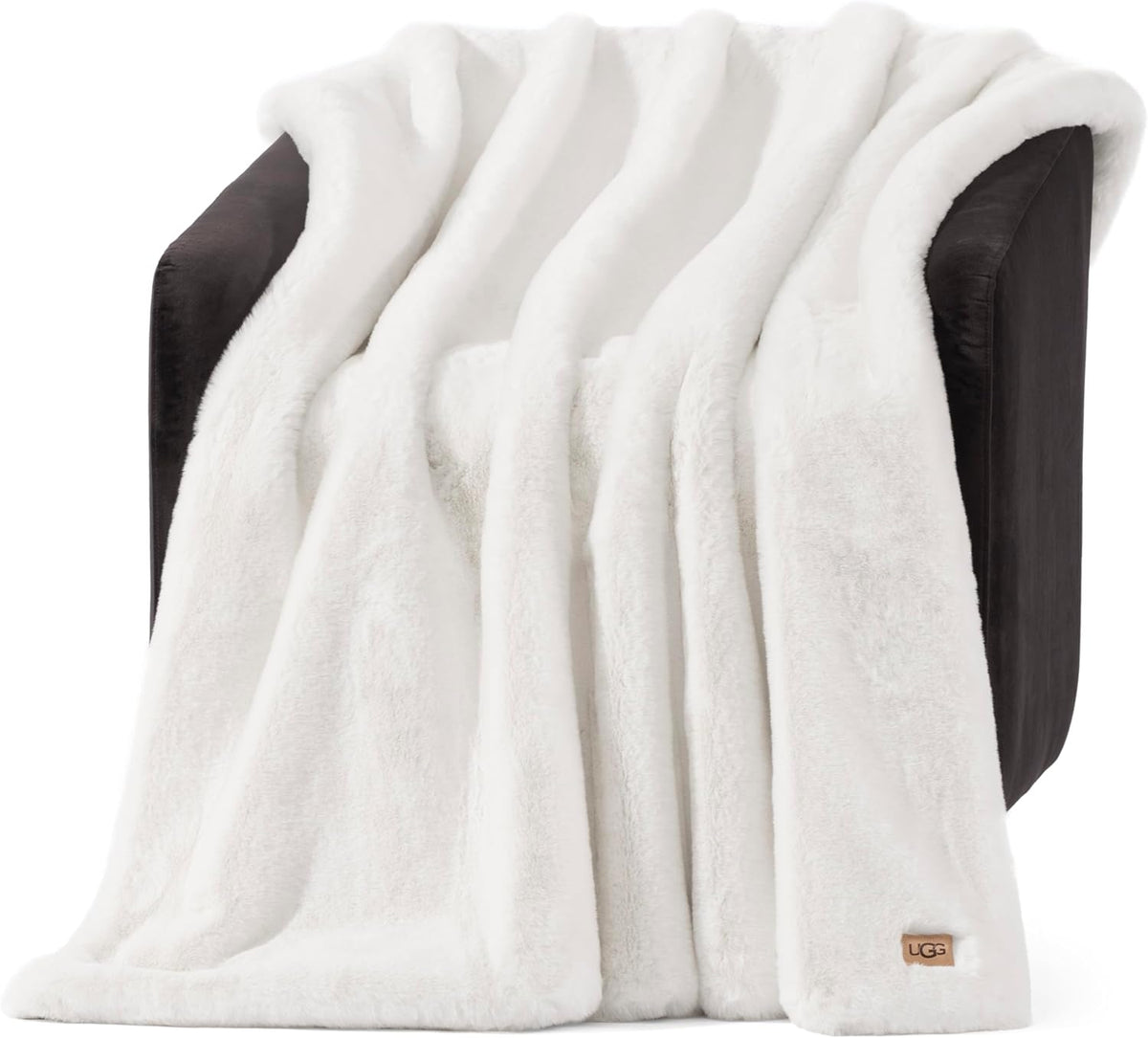 Euphoria Faux Fur Throw Blanket, Warm Fluffy, Luxury Bedroom Decor, Blankets, Machine Washable, 50-inch x 70-inch