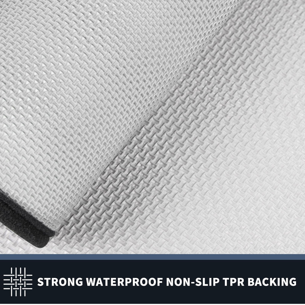 Hallway Runner Rug, 24" x 70", Bluish Grey & Charcoal