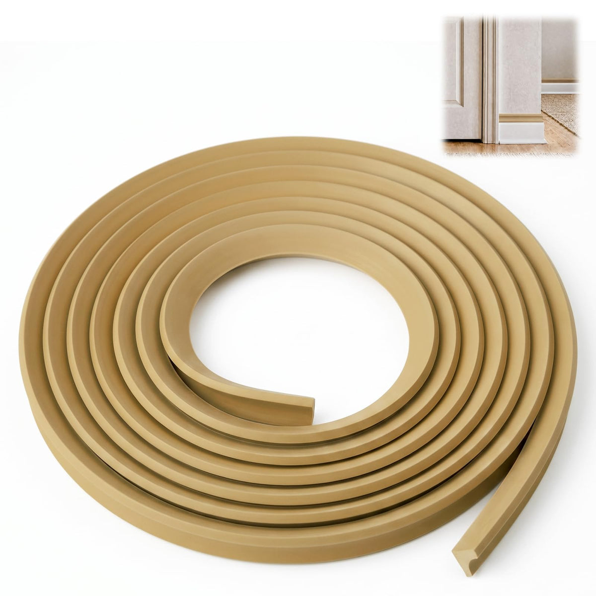 Flexible Cove Molding, 1/2" Thick x 1/2" Wide x 12 ft Long