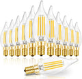 Candelabra Light Bulbs 5000K, 40W Eq Dimmable E12 LED Bulb, 12PCS